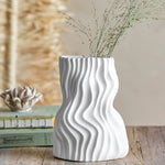 Sahal Ceramic Vase | White | 25.5cm