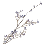 Faux Blossom Berry Stem | Smoke