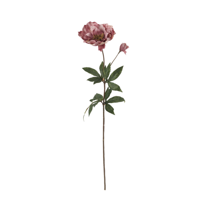 Faux Hellebore Stem | Ruby