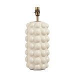 Bobble Table Lamp Base | White Crackle