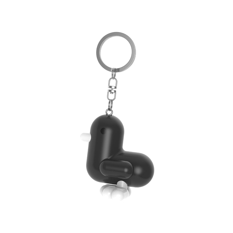 Silicone Duck Keyring | Black