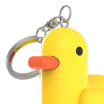 Silicone Duck Keyring | Yellow