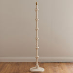 Carnaby Spindle Floor Lamp Base | Almond White