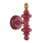 Carnaby Spindle Wall Light Fitting | Pink Clay