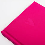 A5 Hardcover Notebook | Debossed Heart | Fuchsia Pink