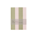 A6 Softcover Stripe Notebook | Pink & Green