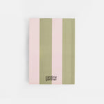 A6 Softcover Stripe Notebook | Pink & Green
