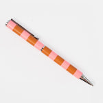 Boxed Stripe Ballpoint Pen | Orange & Pink