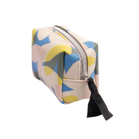 Confetti Hearts Mini Cube Cosmetic Bag