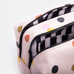 Dotty Large Travel Wash Bag | Pale Pink