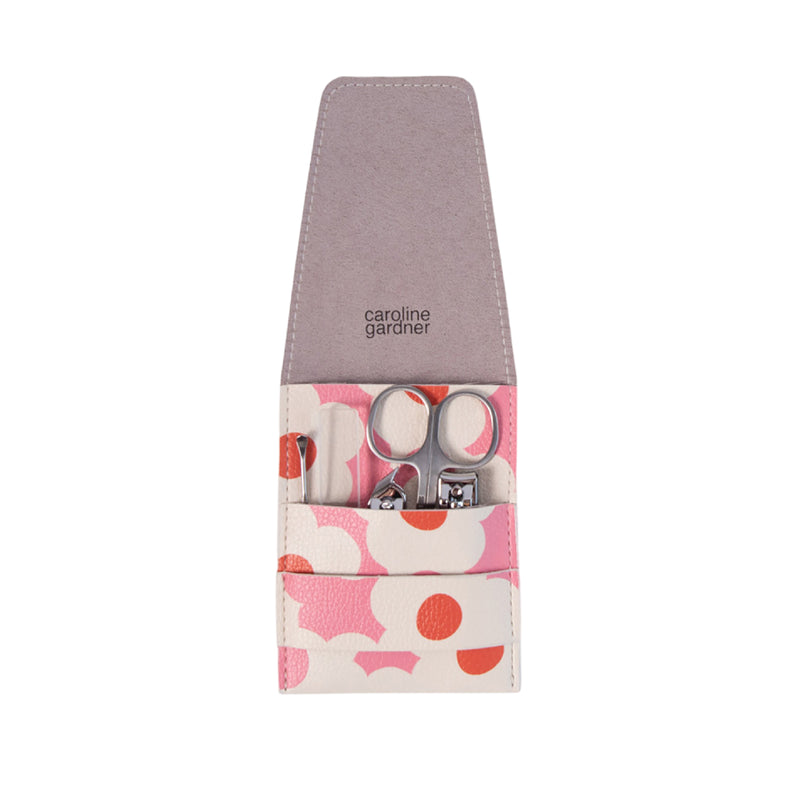 Floral Manicure Set | Pink & Orange