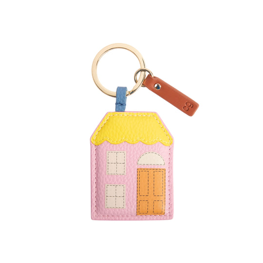 House Keyring | Pink & Yellow