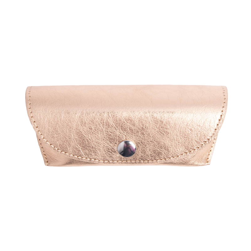 Kraft Flap Glasses Case | Rose Gold