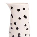 Mono Dotty Stoneware Jug | 12cm