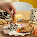 Mono Dotty Stoneware Jug | 12cm