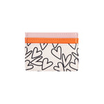 Mono Outline Hearts Card Holder