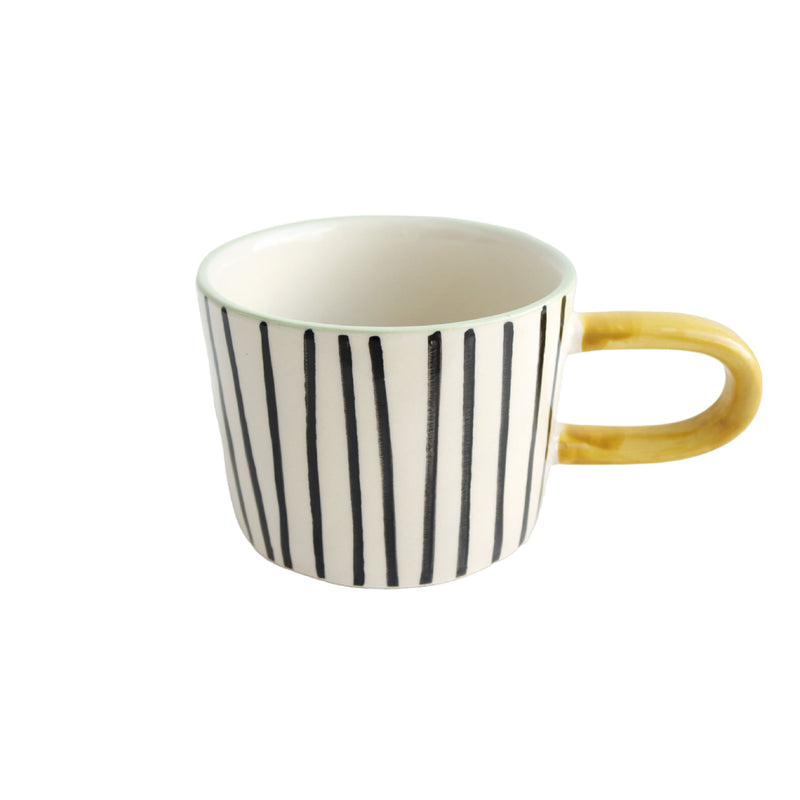 Mono Stripe Ceramic Mug