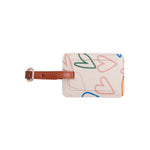 Multi Outline Hearts Luggage Tag