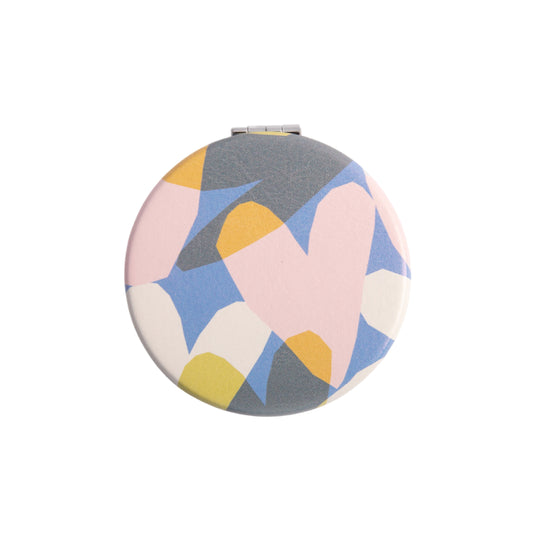 Round Confetti Hearts Pocket Mirror
