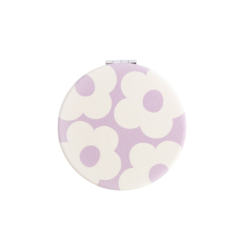 Round Pocket Mirror | Multi Flower | Lilac