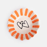 Scalloped Hearts Bowl | Pink | 16cm