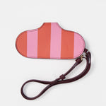 Silk Stripe Glasses Case | Pink & Green