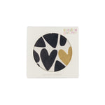 Square Mono Hearts Pocket Mirror