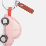 Vegan Leather Car Keyring | Light Pink