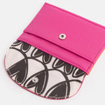 Vegan Leather Cardholder & Coin Purse | Bright Pink