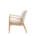 Carrera Linen Mid-Century Modern Armchair | Natural
