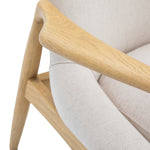 Carrera Linen Mid-Century Modern Armchair | Natural