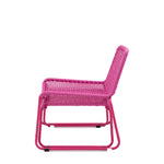 Outdoor Sassano Lounge Chair with Footstool | Pink