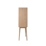 Milano Chevron 2 Door Cocktail Cabinet | Oak