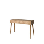 Milano Chevron 2 Drawer Console Table | Oak