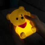 Silicone Colour Changing Teddy Bear Night Light | Medium