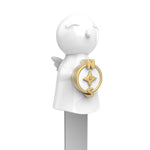 3D Angel Bookmark with Gold Compass
