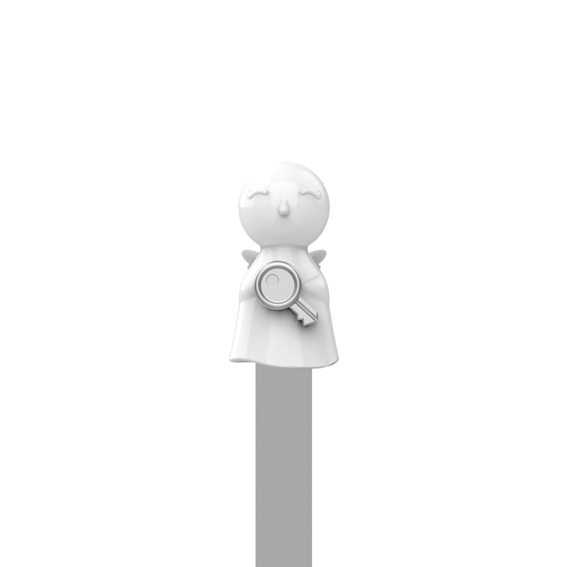 3D Angel Bookmark with Silver Key