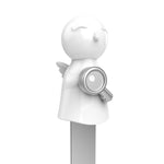 3D Angel Bookmark with Silver Key