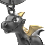 3D Dragon With Golden Wings Keyring