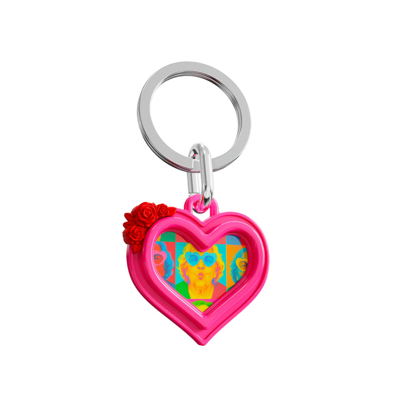 3D Photo Frame Keyring | Heart