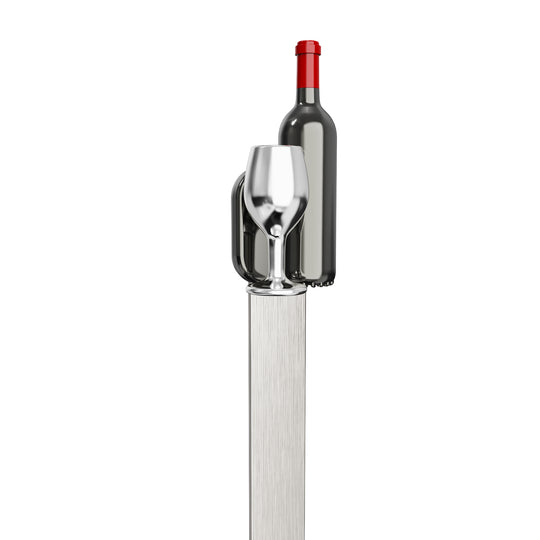 3D Red Wine Bottle Bookmark