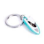 3D White Speed Boat Keyring