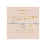 Christmas A Little 'Merry Christmas Super Sister' Bracelet | Silver Plated