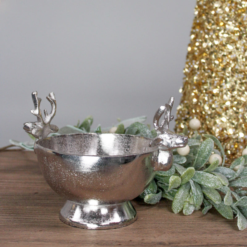 Decorative Reindeer Bowl | Nickel