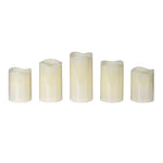 LED Candles with Remote | Cream | Set of 5