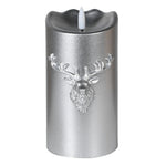 LED Stag Candle | Silver