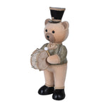 Festive Drumming Bear Figurine | 45cm