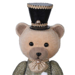 Festive Drumming Bear Figurine | 45cm