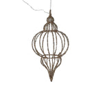 Hanging LED Finial Christmas Tree Decoration | Gold