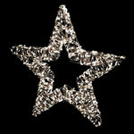 Hanging LED Star Decoration | Gold Iron | 35cm